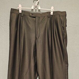 T Fusion Men's Dress Pants in Chocolate - Size 48x42 for Perfect Fit